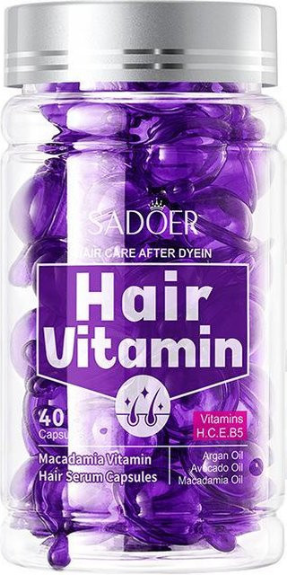 Sadoer Rosen-Vitamin Haarpflege-Serum, 40 Kapseln, 21 ml, Normales Haar - Bild 1
