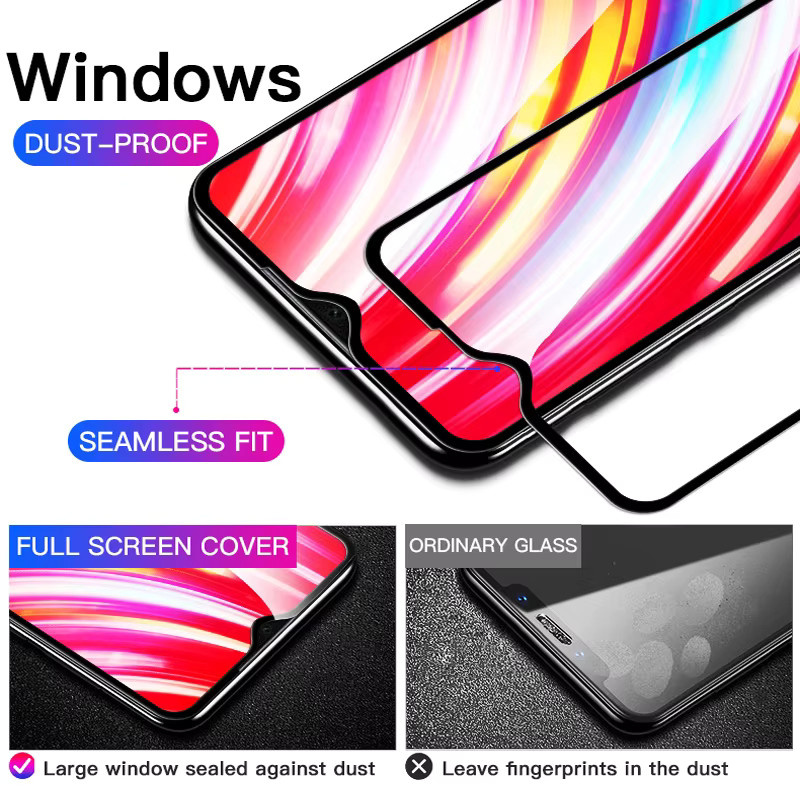 3er-Set Displayschutzfolie aus gehärtetem Glas für Xiaomi Redmi 8 9 10A 10C 13C 14C und Redmi Note 12 13 Pro in Transparent - Bild 2