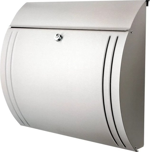 Burg Wächter Briefkasten Modena Edelstahl Silber B: 36,0 cm, H: 33,5 cm, T: 12,7 cm - Bild 1