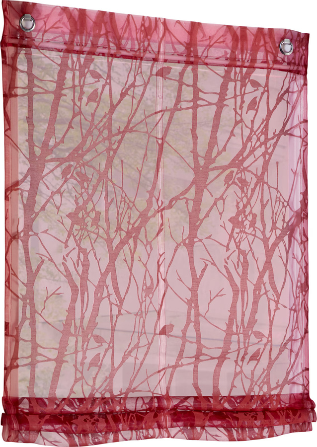 Raffrollo Heine Home in Beere, transparent, 140 cm Breite - Bild 2