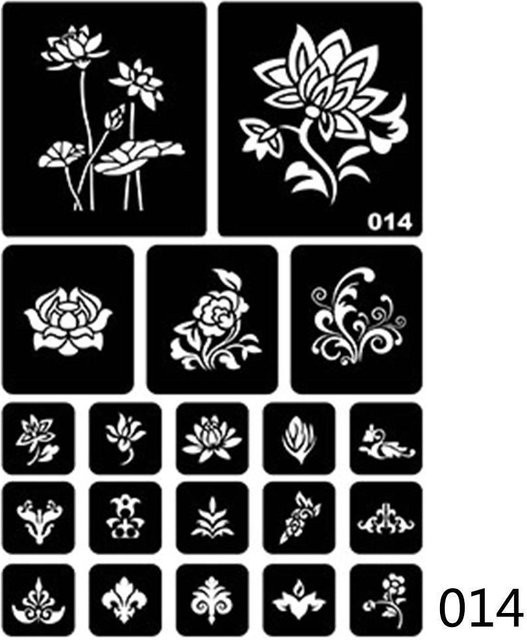 MM Beauty Home Airbrush-Tattoo-Schablonen, 40 Stück, Frauen und Kinder - Bild 1