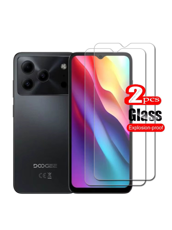Doogee Note 56 Plus 58 Pro 59 Pro Displayschutz aus gehärtetem Glas, transparent, 1/2 Stück - Bild 4