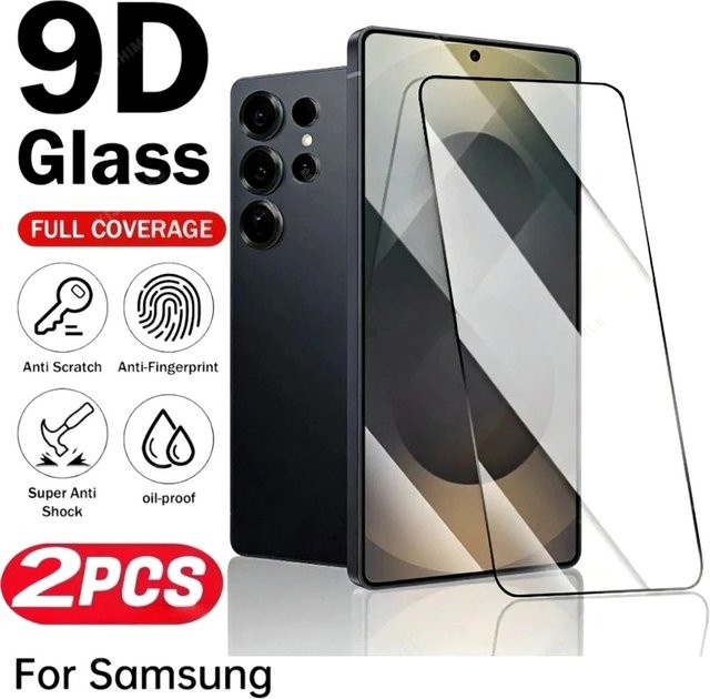 2 Stück HD-Displayschutz aus gehärtetem Glas für Samsung Galaxy S26 S25 S24 S23 S22 S21 Ultra Plus FE, transparent und kratzfest - Bild 1