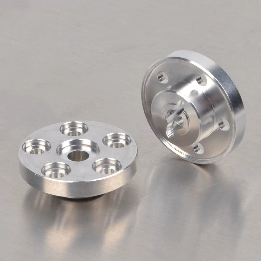 Tamiya Aluminium-Hinterradadapter Hex, Metall, Rot, Zubehör - Bild 3