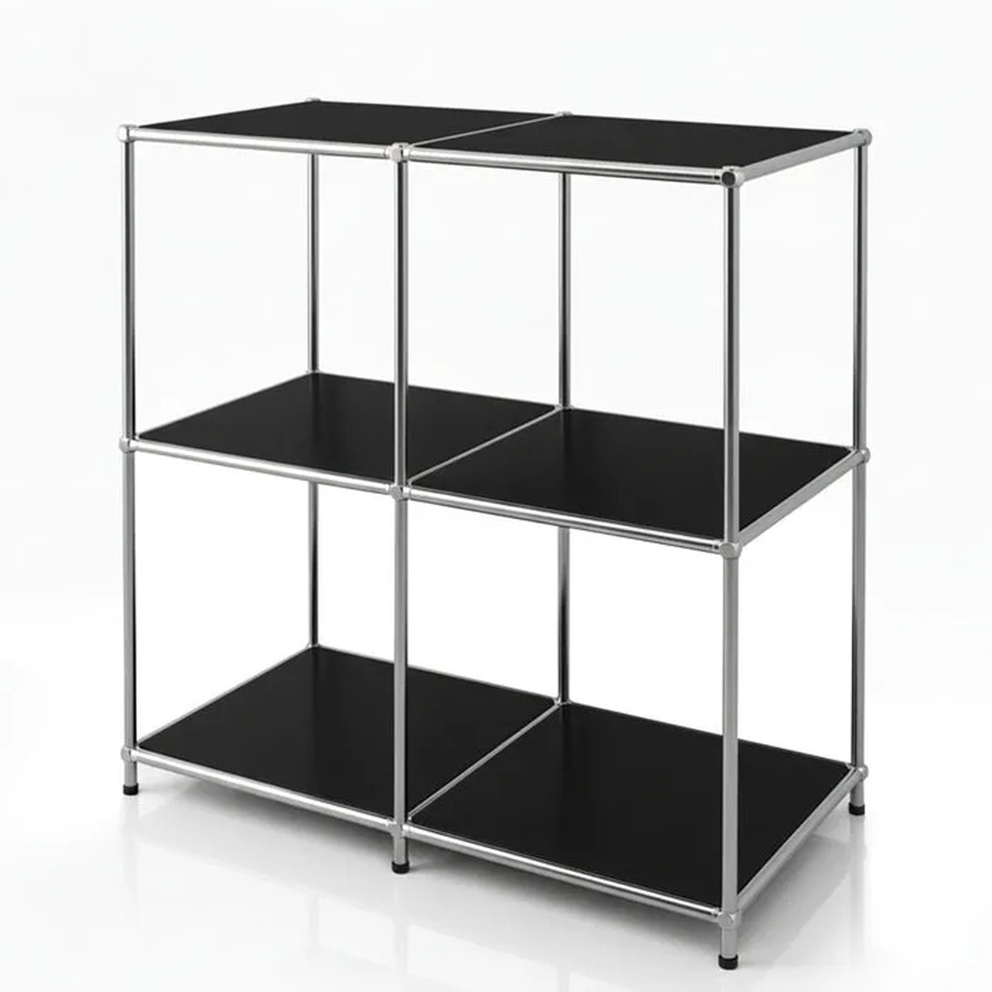 Floordirekt Metallregal Concept Epure MK-027 Sideboard Schwarz B/T/H: 78 x 40 x 82 cm - Bild 2