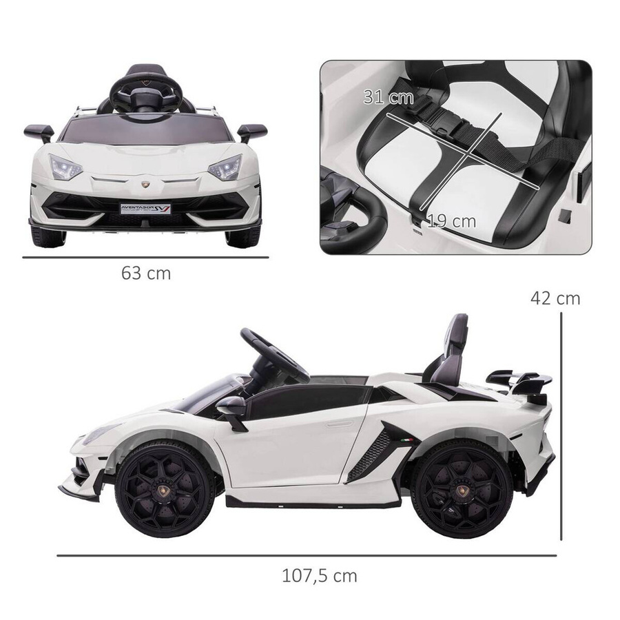 HOMCOM Kinderauto, weiß, ab 3 Jahre - Bild 5