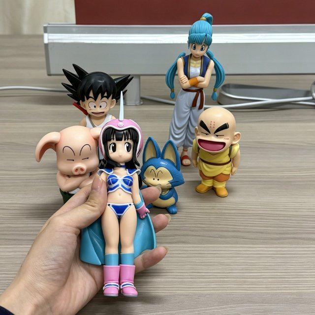 Bandai Dragon Ball Z Modellfiguren-Set, 6-teiliges Set, PVC, Bunt - Bild 1