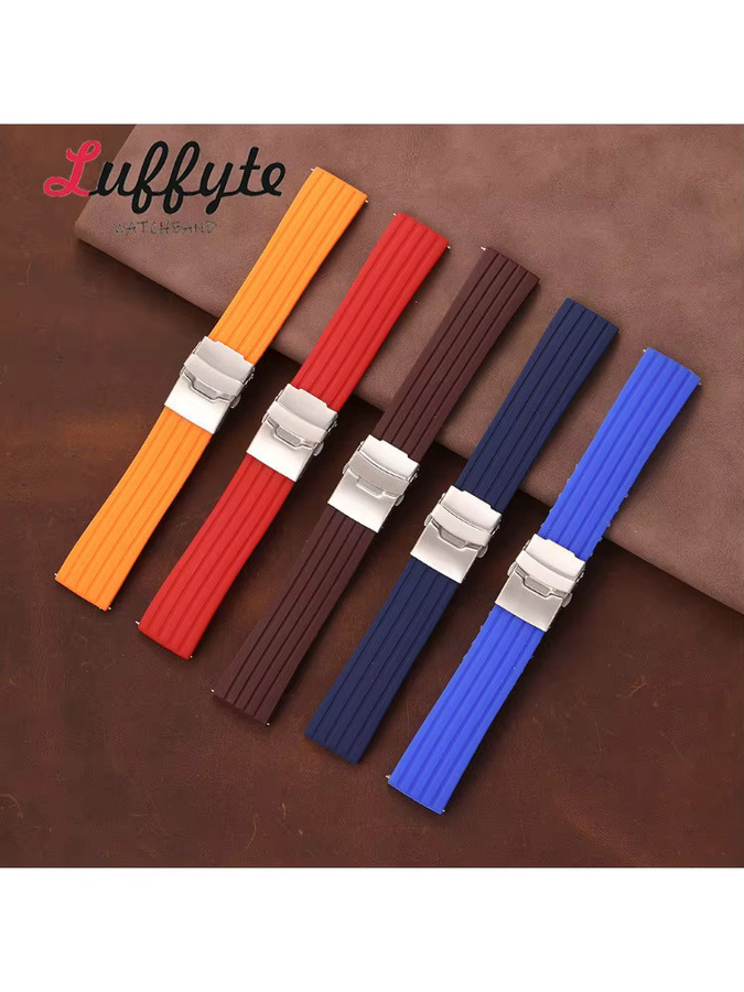 luffyte Uhrenarmband Silikon, Reifenprofil, Herren - Bild 5