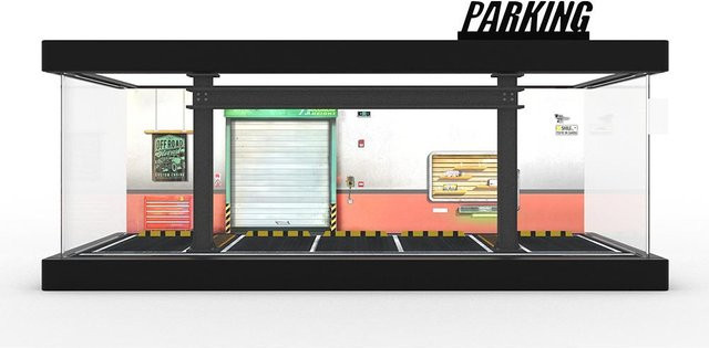 Linyi toy car Fünfstöckige Parkgarage Miniatur-Szenenmodell, 1/64, ab 14 Jahren - Bild 1