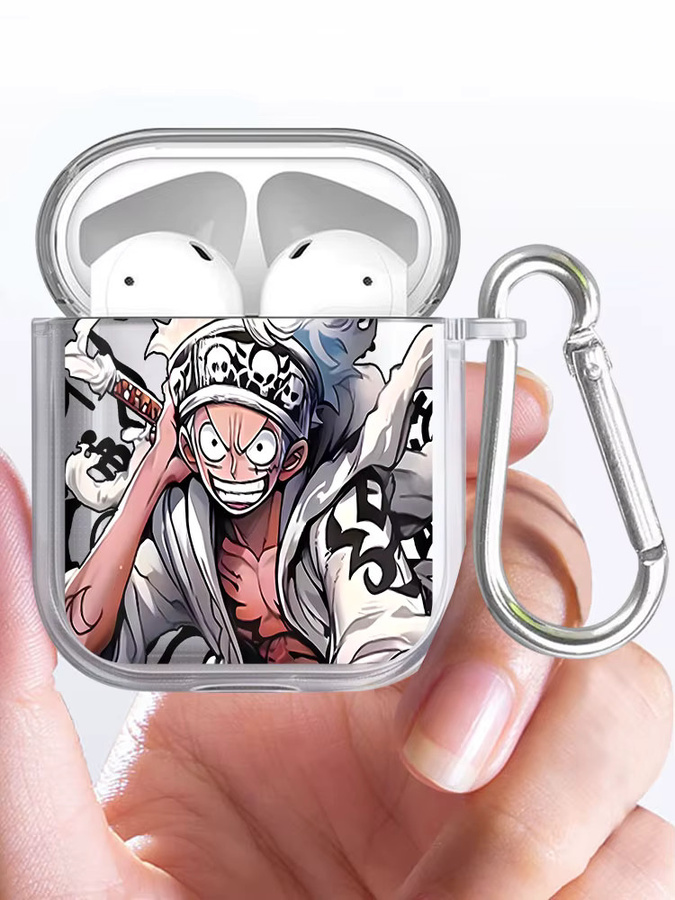 Transparente Kopfhörer-Schutzhülle im Anime One Piece Design für Apple AirPods 3 4 2 Pro 2 Pro Pro3 - Bild 3