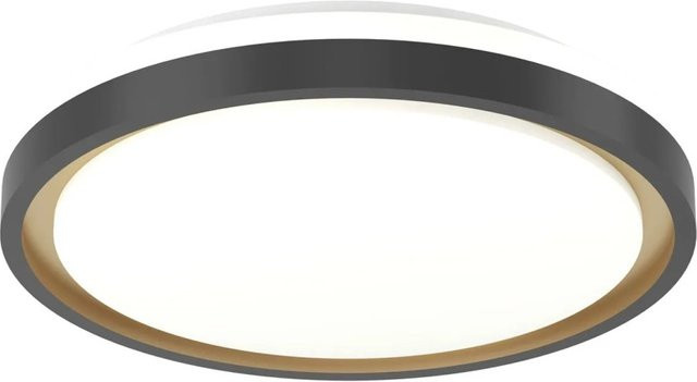 Eglo LED-Deckenleuchte Maleramara in Schwarz-Gold, dimmbar mit RGB/CCT, Fernbedienung und Smart Home Funktionen, Durchmesser: 35,7 cm - Bild 1
