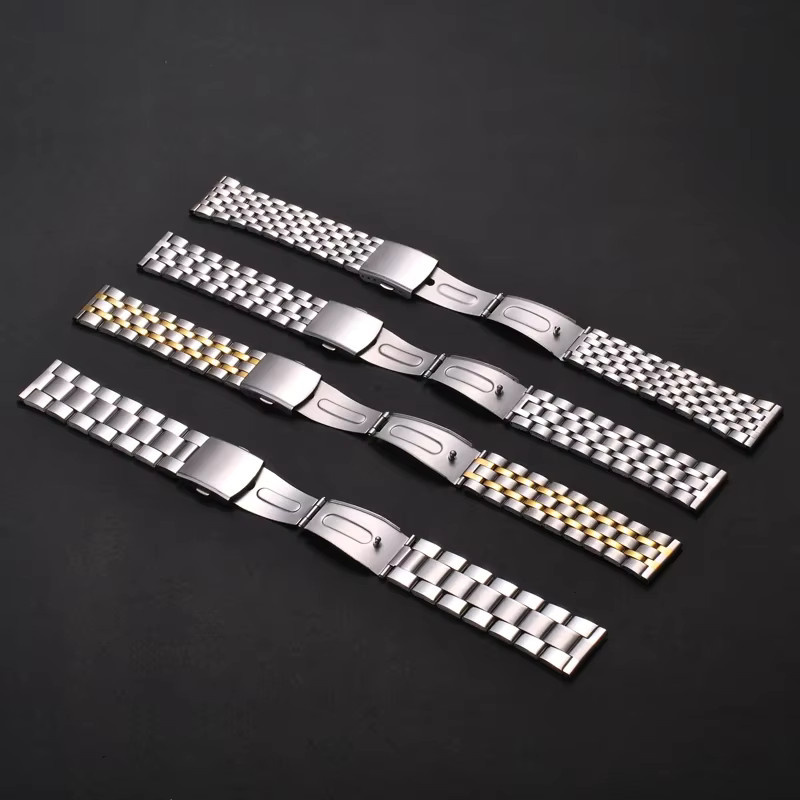CAOWTAN Uhrenarmband Edelstahl, Silber, Unisex - Bild 1