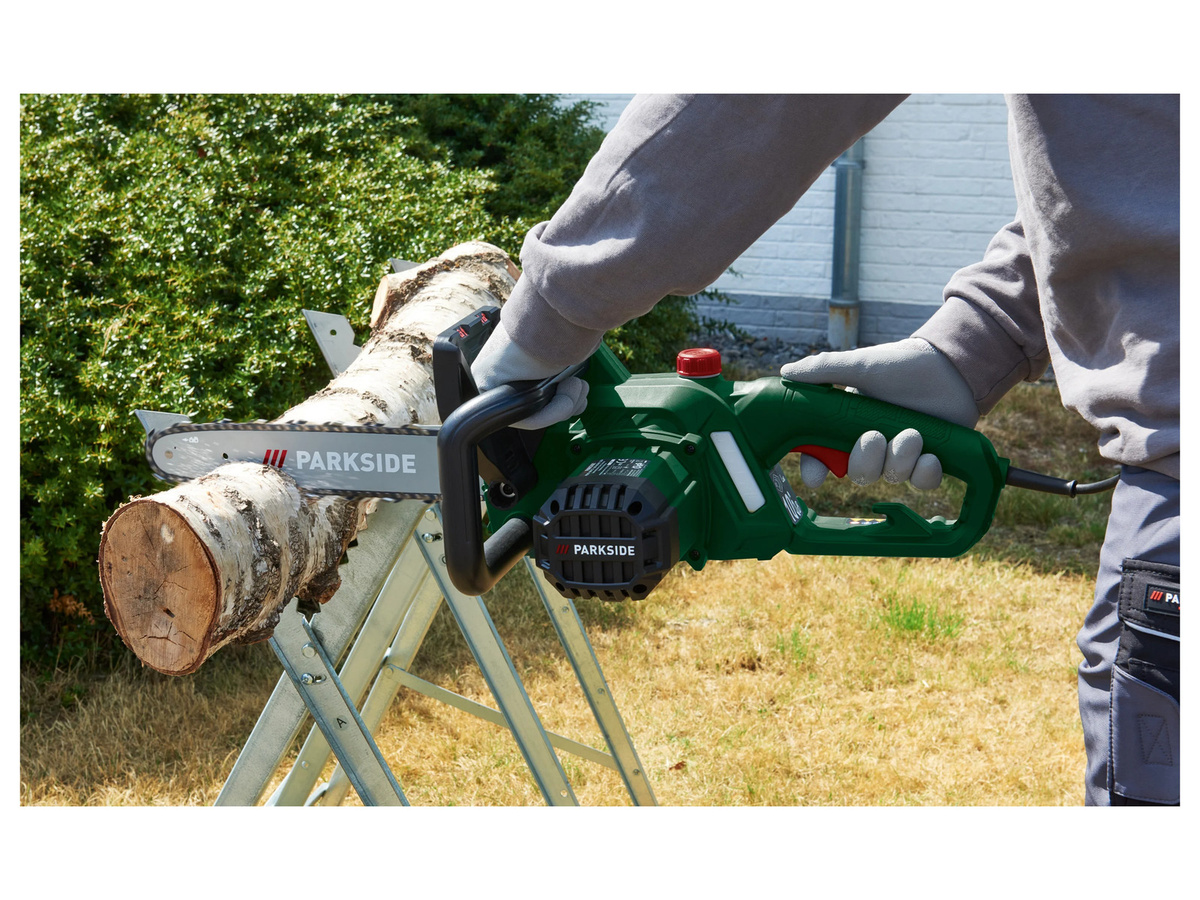 PARKSIDE Elektro-Kettensäge PEKS 1600 C3 mit 3/8 Zoll Kette und Schwertschutz - Bild 2