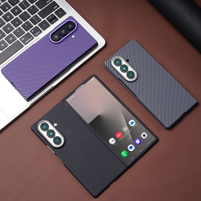 Samsung Schutzhülle für Z Fold7/Fold6/Fold5/Fold4/Fold3 in Schwarz mit gehärtetem Glas und Magnetfunktion - Bild 1