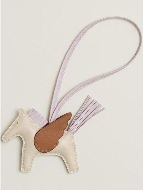 Pegasus Taschenanhänger, Schafsleder, Elfenbein, Unisex - Bild 1