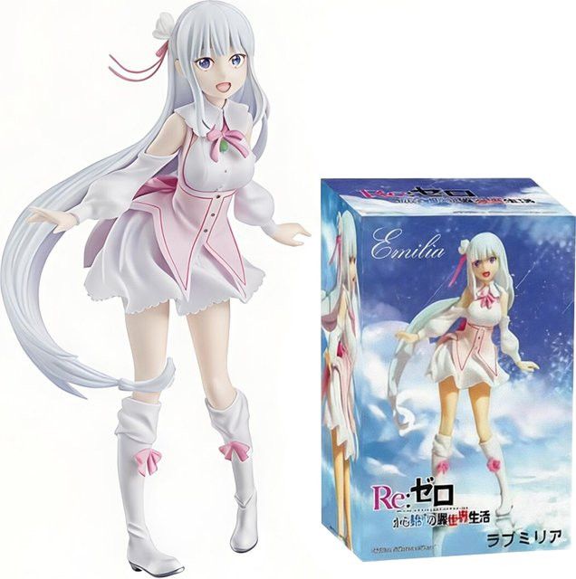 Bandai Emilia Memory Snow Magical Girl Anime Figur aus PVC, Höhe: 17 cm - Bild 1