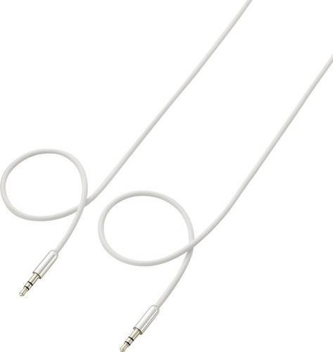 SpeaKa Professional SP-7870096 Audio Anschlusskabel mit 3,5 mm Klinkensteckern in Weiß, 3,00 m Länge - Bild 1