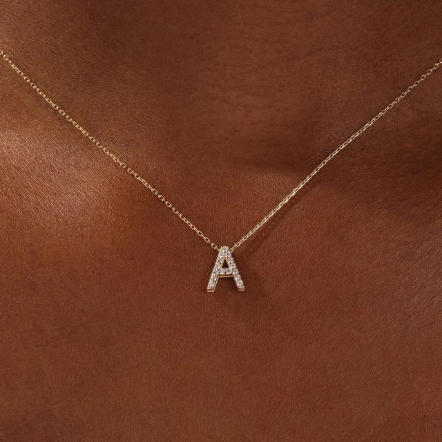 amofa Halskette, Gold, Zirkonia, Unisex - Bild 1