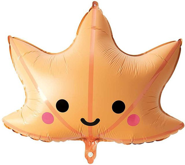 Rico Design Folienballon Ahornblatt B: 60 cm, H: 64 cm - Bild 1