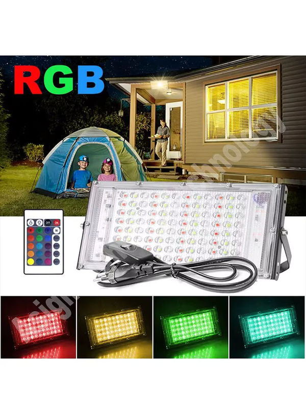 Asign RGB LED-Flutlicht 300W, wasserdichter Außen-Scheinwerker IP65 in Mehrfarbig für Garten und Außenbeleuchtung - Bild 7