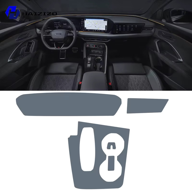 HAIZIZO Schutzfolie für Audi Q5 2025-2026 Mittelkonsole und LCD Display, mattes TPU PPF Refit Set - Bild 1