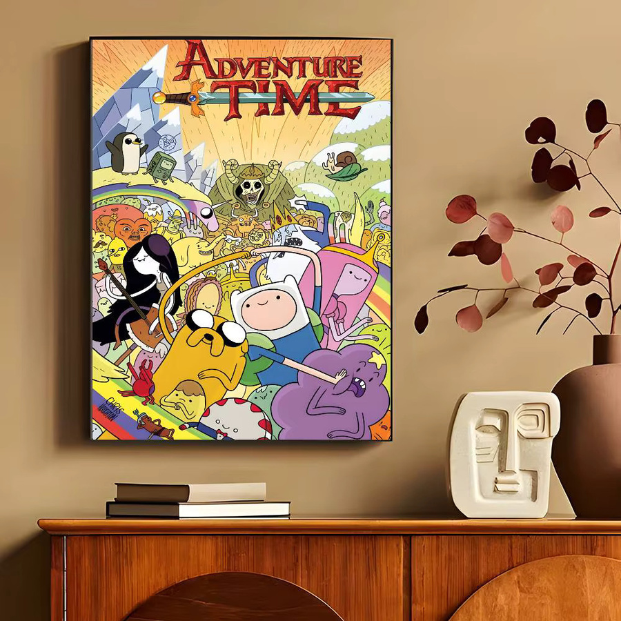 Anime A-Adventure Cartoon Time Poster selbstklebende Wandkunst Dekoration in Mehrfarben - Bild 5