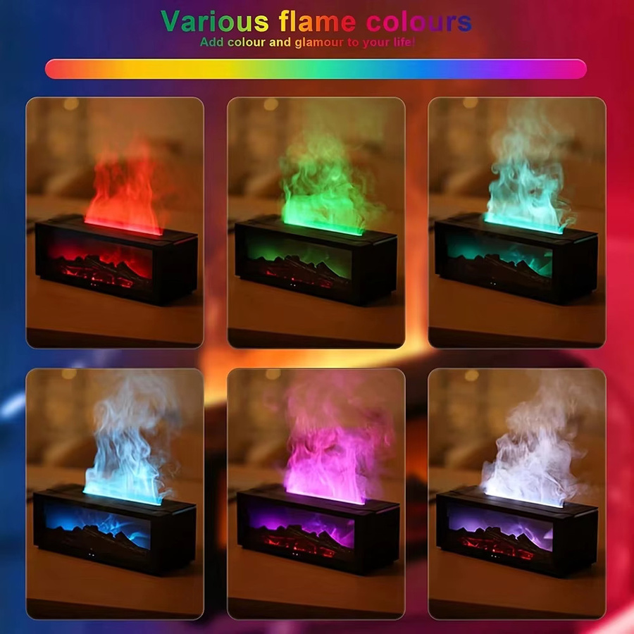 Sulvgo Aromatherapie Diffusor mit 7 Flammenfarben und 280 ml Volumen in Weiß - Bild 3