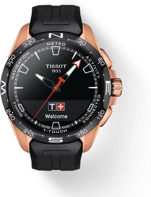 Tissot Armbanduhr, Quarz, Edelstahl, Kautschuk, Schwarz, Herren - Bild 1