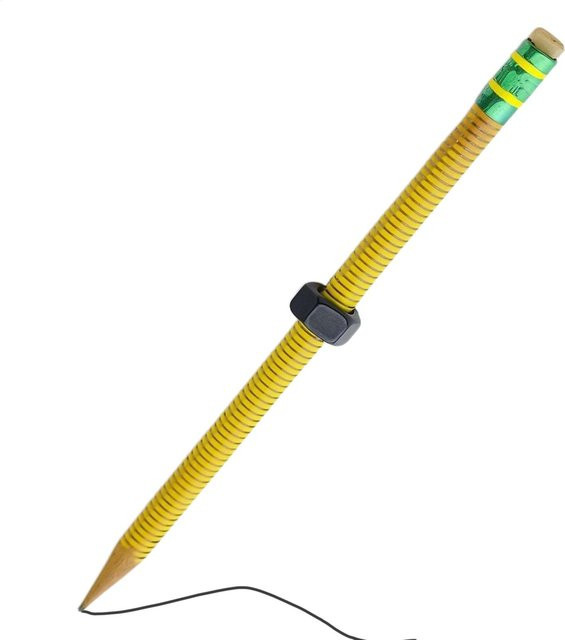 Gelber Fidget-Stift zur Konzentrationsförderung und Stressreduktion mit Gewinde für Kinder und Erwachsene - Bild 1