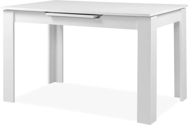 Furn.Design Esstisch Finham Weiß Ausziehbar Modern Rechteckig B/T/H: 125 x 75 x 75 cm bis 165 x 75 x 75 cm - Bild 1