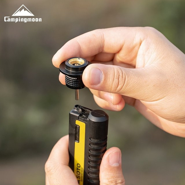 CAMPINGMOON BKZ38 Flacher Gasanzünder-Umwandlungskopf und Aufblasdüsenadapter in Schwarz - Bild 1