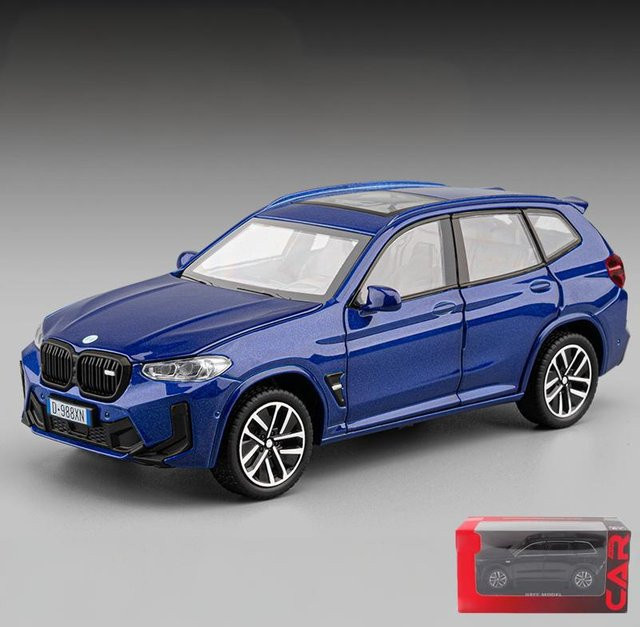 Linyi toy car Bmw X3M X3 Suv Modellauto, 1:32, Metall, mit Licht und Geräusch, ab 14 Jahren - Bild 1