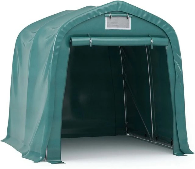 vidaXL Garagenzelt aus PVC in Grün, B/T: 2,4 x 1,6 m - Bild 1