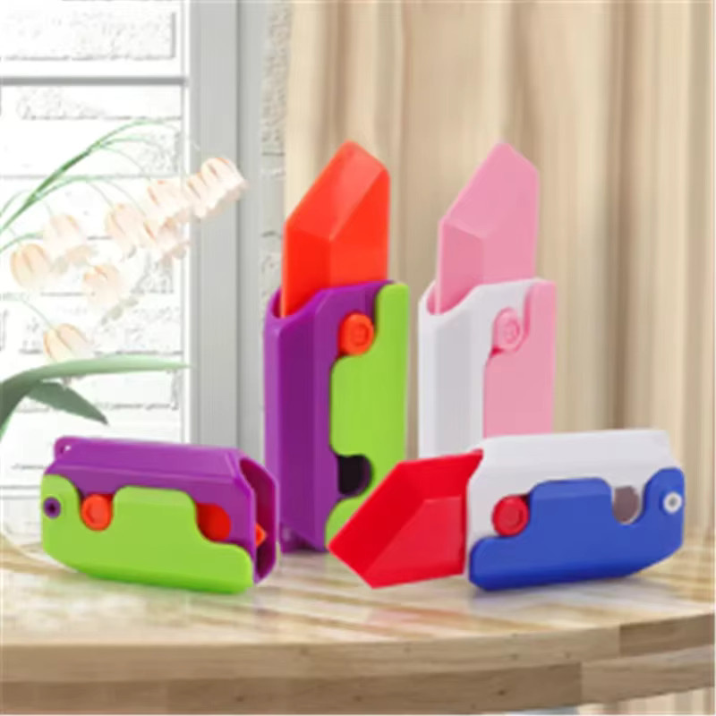 CatXaa Karotte Messer, Stress Relief sensorisches Spielzeug, Mini Kunststoff Messer - Bild 4