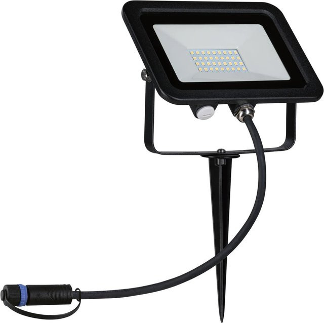 Paulmann Plug & Shine LED Outdoor Floodlight Schwarz IP65 5W Warmweiß - Bild 1