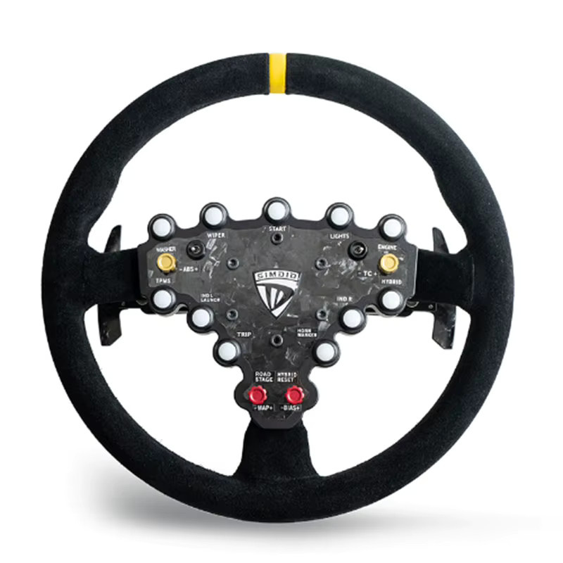 SIMDID GTW Rallye Rennrad Lenkrad in Schwarz mit 70 mm Lochabstand und 320 mm Durchmesser für Simagic, MOZA und FANATEC Rennspiele - Bild 2