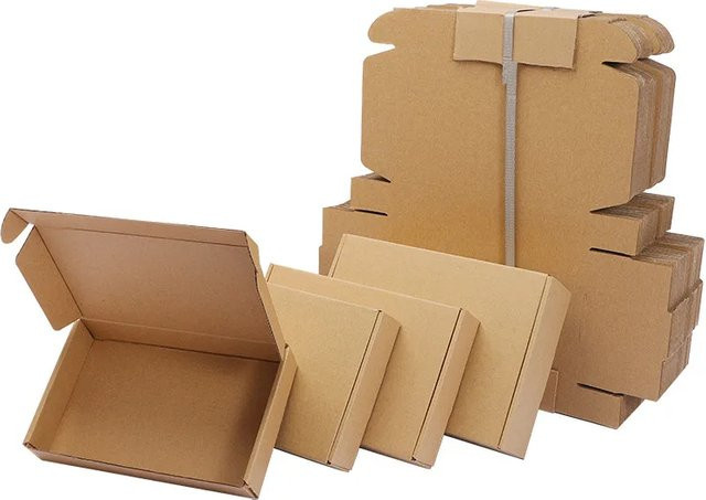 10 Stück quadratische Kraftpapier Geschenkboxen in verschiedenen Größen, braun, ideal für Hochzeiten, Pralinen oder handgemachte Seife - Bild 1