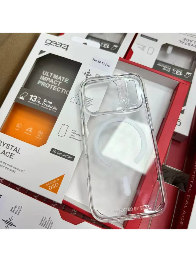Gear 4 Clear Schutzhülle kompatibel mit MagSafe Wireless Charging für iPhone 17 Air 16 Pro Max 15 14 Plus 13 12 Transparent - Bild 6