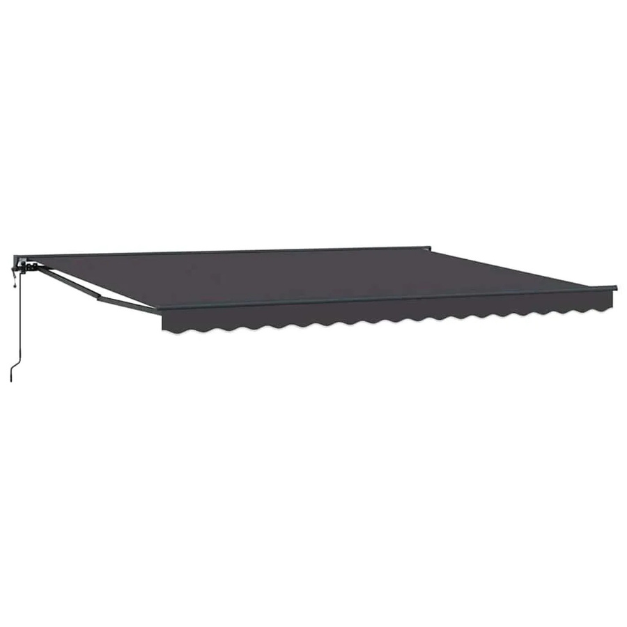 vidaXL Einziehbare Markise Anthrazit aus Polyester und Metall B: 450 cm, T: 300 cm - Bild 2