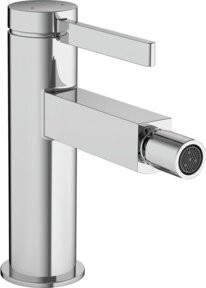 Hansgrohe Finoris Bidet-Einhebelmischer mit Push-Open-Ablaufgarnitur in Chrom - Bild 1