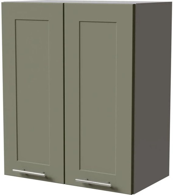 Feldmann-Wohnen Hängeschrank Oslo Küchenschrank in Grau und Reed Green Matt mit Soft-Close-Türen, B/T/H: 60 x 32,5 x 72 cm - Bild 1