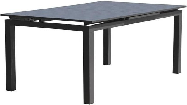 DCB GARDEN MIAMI Ausziehbarer rechteckiger Gartentisch aus Aluminium in Anthrazitgrau Matt - Bild 1