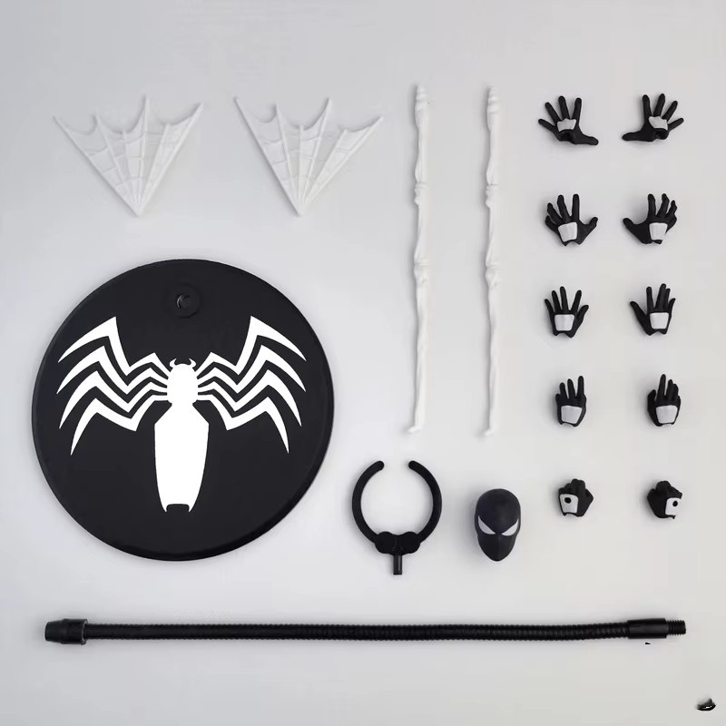 Revoltech Amazing Yamaguchi Spider Man Black Suit Venom, Actionfigur, Marvel - Bild 3