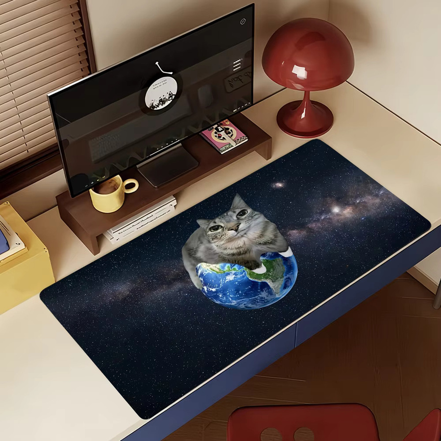 Zazu Fun Cat Meme Mauspad XXL, rutschfeste Schreibtischunterlage in Multicolour für PC und Laptop - Bild 4