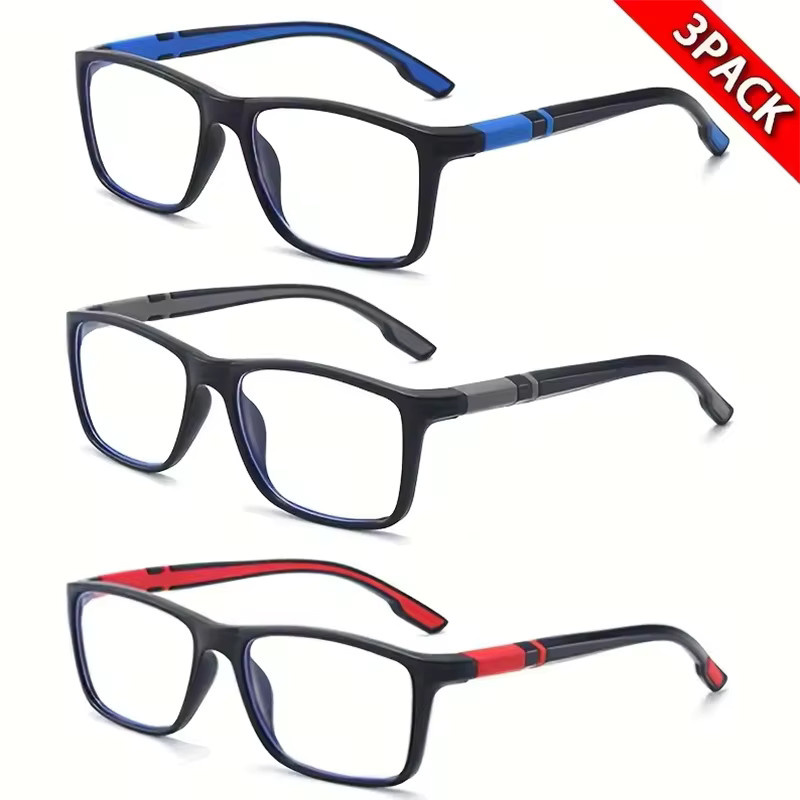 Hindfield Lesebrille, Unisex, Vollrand, Rechteckig, Schwarz, Kunststoff - Bild 2