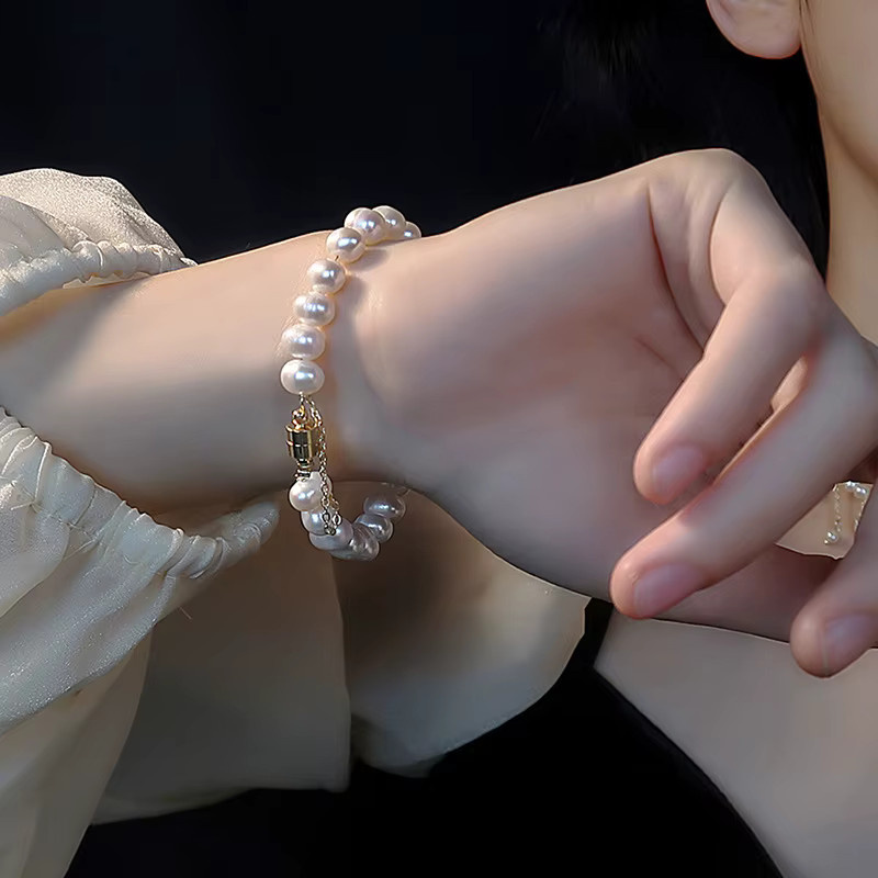 DREJEW Armband, Süßwasserperlen, Weiß, Damen - Bild 4