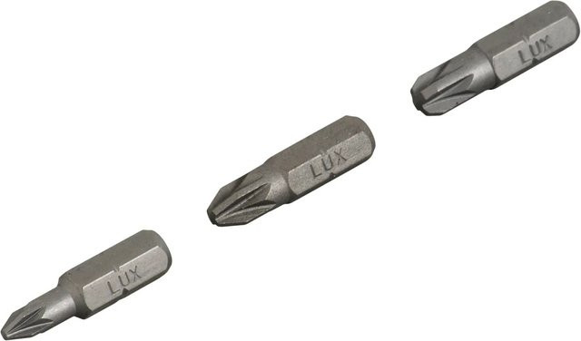 LUX-TOOLS Bit-Satz für Schraubendreher, PZ1 PZ2 PZ3, Grau, Länge: 25 mm - Bild 1