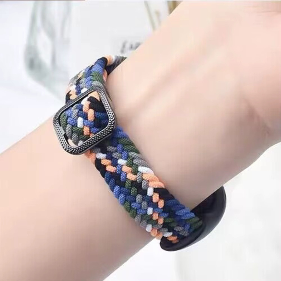 Smartwatch-Armband Nylon, Geflochten, Bunt, Unisex - Bild 4