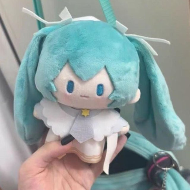 Hatsune Miku Anime Sternen Gebetsnacht Figur, Plüsch Spielzeug Puppe, Schlüsselanhänger, blau, ab 14 Jahren - Bild 1