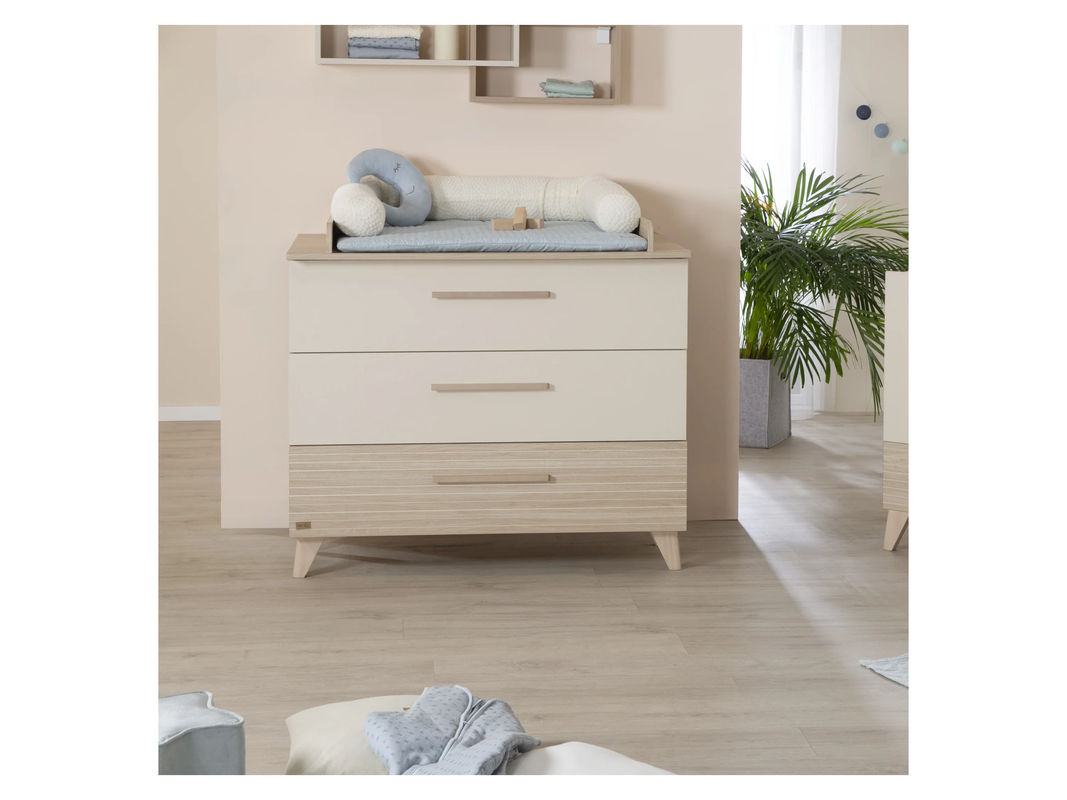Roba Wickelkommode Sidney breit in Beige mit abnehmbarem Wickelaufsatz, B/T/H: 110 x 75 x 98 cm - Bild 2